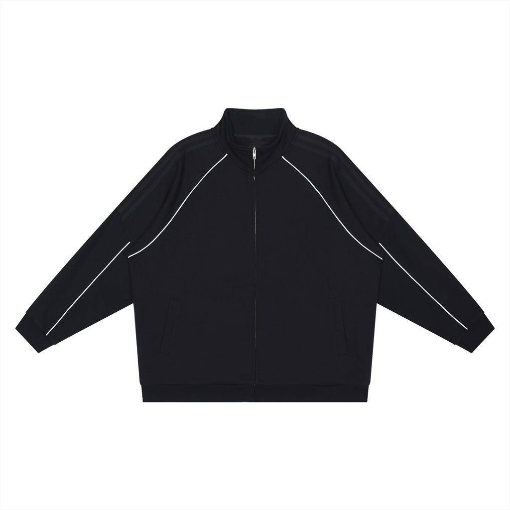 Reflective Striped Sleeve Jacket