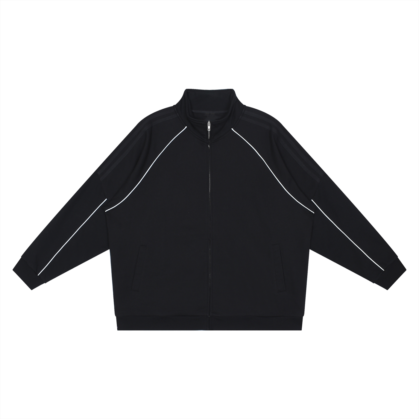 Reflective Striped Sleeve Jacket