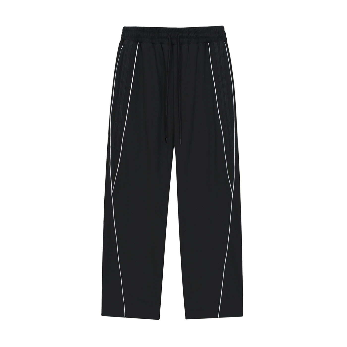 Reflective Striped Baggy Sweatpants