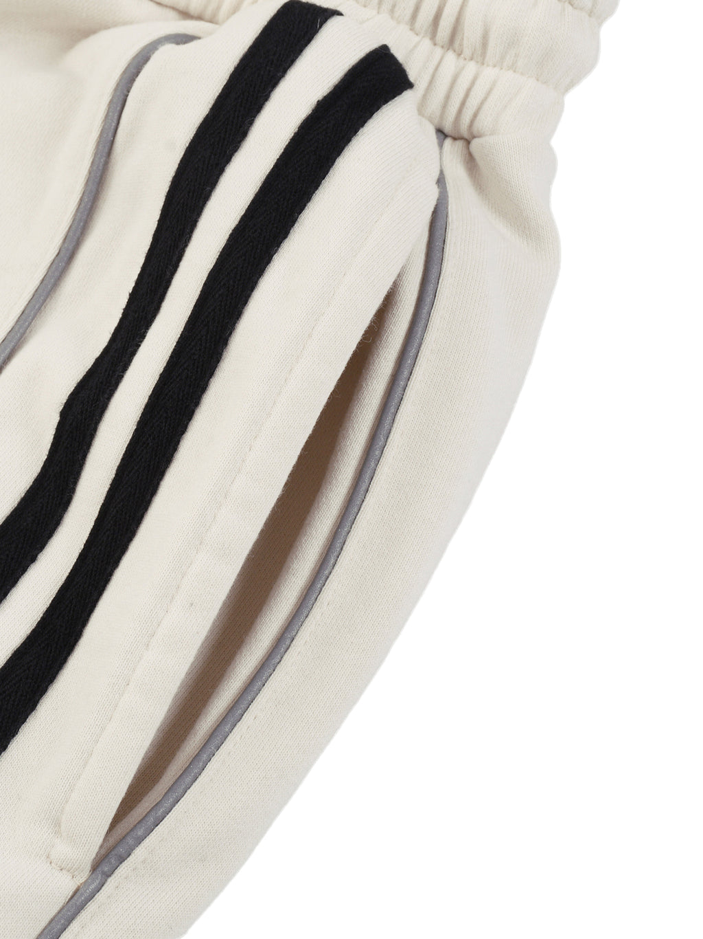 Reflective Striped Baggy Sweatpants